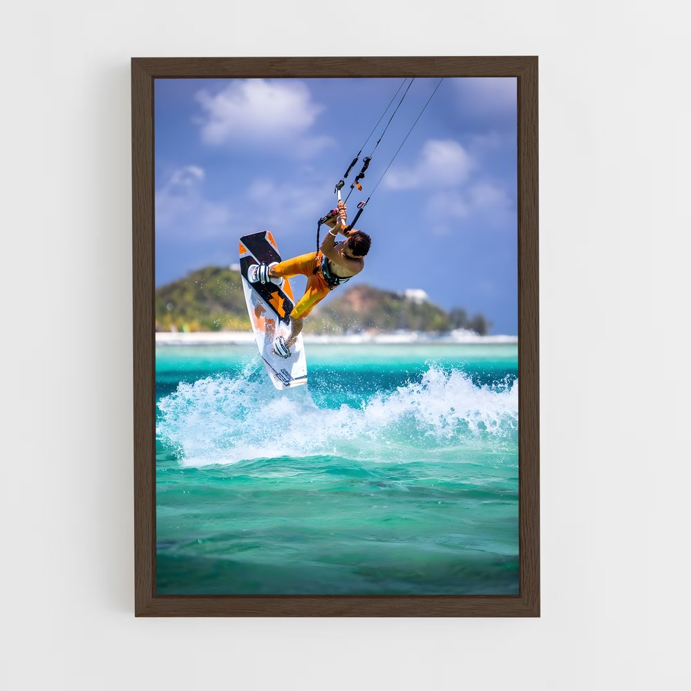 Poster Liberté Marine – affiche Kitesurf (vue 5)